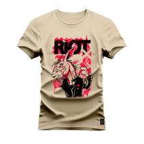 Camiseta Estampada Premium Algodão Riot