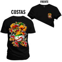 Camiseta Estampada Premium T-Shirt Animal Frente Costas