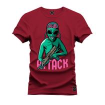 Camiseta Estampada Premium Tamanho Especial Attack