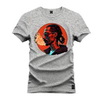 Camiseta Estampada Premium Tamanho Especial Bob Fumaça