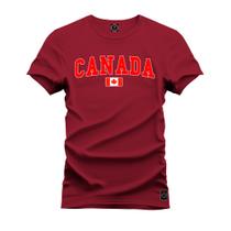 Camiseta Estampada Premium Tamanho Especial Canada