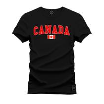 Camiseta Estampada Premium Tamanho Especial Canada