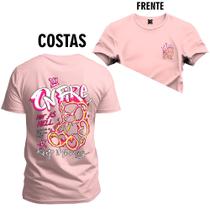 Camiseta Estampada Premium Tamanho Especial Gnare Frente e Costa