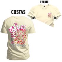 Camiseta Estampada Premium Tamanho Especial Gnare Frente e Costa