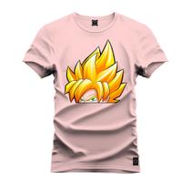 Camiseta Estampada Premium Tamanho Especial Goku Saiajim