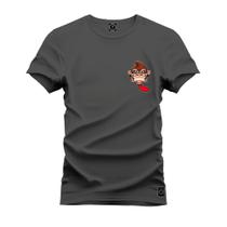 Camiseta Estampada Premium Tamanho Especial Gorila Gravata Peito