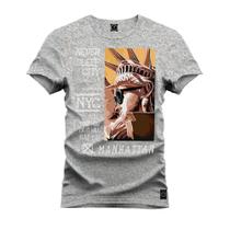 Camiseta Estampada Premium Tamanho Especial Manhattan