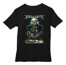 Camiseta Estampada Rock Magadeth Banda Camisa Preta Basica Camiseta Estampada Rock Magadeth Banda Camisa Preta Basica