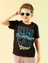 Camiseta Estampada Run Car Cativa Kids