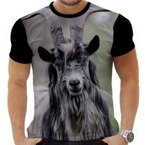 Camiseta Estampada Sublimação Animais Pet Fazenda Cabra Cabrito Bode 03 - AWS Camisetas
