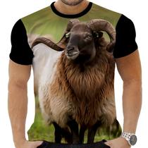 Camiseta Estampada Sublimação Animais Pet Fazenda Cabra Cabrito Bode 24 - AWS Camisetas