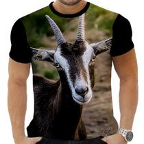Camiseta Estampada Sublimação Animais Pet Fazenda Cabra Cabrito Bode 25