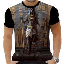 Camiseta Estampada Sublimação Egito Deus Egipicio Anubis 06