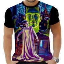Camiseta Estampada Sublimação Filmes Cinema Cult Horror A Noiva de Frankenstein 05