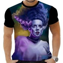 Camiseta Estampada Sublimação Filmes Cinema Cult Horror A Noiva de Frankenstein 17