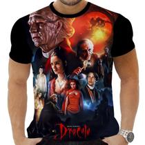 Camiseta Estampada Sublimação Filmes Classicos Cult Terror Horror Vampiro Conde Dracúla 04 - AWS Camisetas