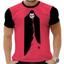 Camiseta Estampada Sublimação Filmes Classicos Cult Terror Horror Vampiro Conde Dracúla 08
