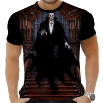 Camiseta Estampada Sublimação Filmes Classicos Cult Terror Horror Vampiro Conde Dracúla 16 - AWS Camisetas