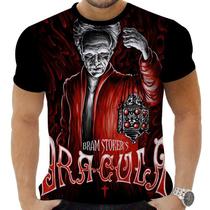 Camiseta Estampada Sublimação Filmes Classicos Cult Terror Horror Vampiro Conde Dracúla 18