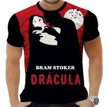 Camiseta Estampada Sublimação Filmes Classicos Cult Terror Horror Vampiro Conde Dracúla 24