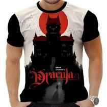 Camiseta Estampada Sublimação Filmes Classicos Cult Terror Horror Vampiro Conde Dracúla 26