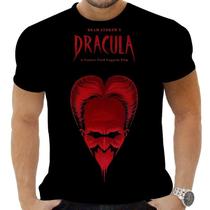 Camiseta Estampada Sublimação Filmes Classicos Cult Terror Horror Vampiro Conde Dracúla 28