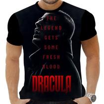 Camiseta Estampada Sublimação Filmes Classicos Cult Terror Horror Vampiro Conde Dracúla 31