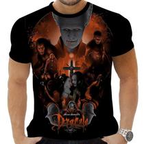 Camiseta Estampada Sublimação Filmes Classicos Cult Terror Horror Vampiro Conde Dracúla 35