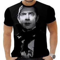 Camiseta Estampada Sublimação Filmes Classicos Cult Terror Horror Vampiro Conde Dracúla 37