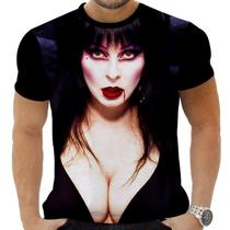 Camiseta Estampada Sublimação Filmes Clássicos Terror Horror Cult Elvira A Rainha Das Trevas 05