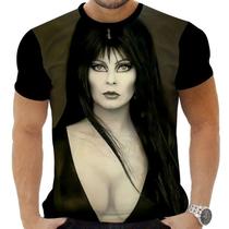 Camiseta Estampada Sublimação Filmes Clássicos Terror Horror Cult Elvira A Rainha Das Trevas 06