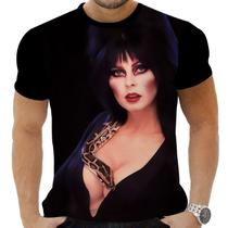 Camiseta Estampada Sublimação Filmes Clássicos Terror Horror Cult Elvira A Rainha Das Trevas 18