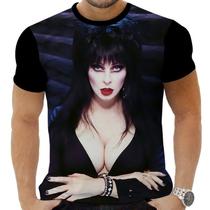 Camiseta Estampada Sublimação Filmes Clássicos Terror Horror Cult Elvira A Rainha Das Trevas 19