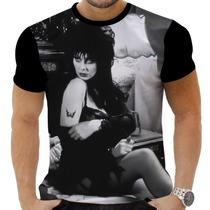 Camiseta Estampada Sublimação Filmes Clássicos Terror Horror Cult Elvira A Rainha Das Trevas 20
