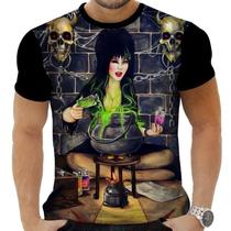 Camiseta Estampada Sublimação Filmes Clássicos Terror Horror Cult Elvira A Rainha Das Trevas 22