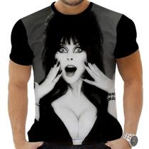 Camiseta Estampada Sublimação Filmes Clássicos Terror Horror Cult Elvira A Rainha Das Trevas 23
