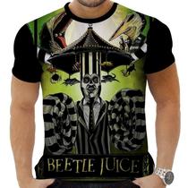 Camiseta Estampada Sublimação Filmes Cult Terror Os Fantasmas se Divertem Beetle Juice 13