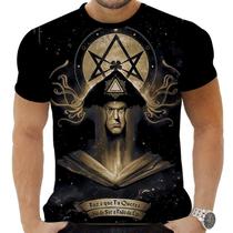 Camiseta Estampada Sublimação Ocultismo Thelema Aleister Crowley 07 - AWS Camisetas