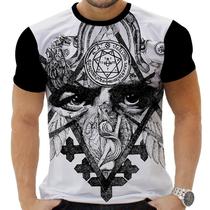 Camiseta Estampada Sublimação Ocultismo Thelema Aleister Crowley 14 - AWS Camisetas