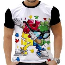 Camiseta Estampada Sublimação TEA Inclusão Amor Espectro Autista Autismo 06 - AWS Camisetas