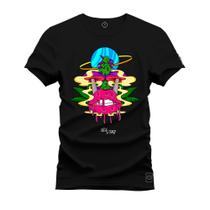 Camiseta Estampada T-Shirt Unissex Premium Boca Derretendo