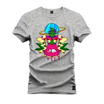 Camiseta Estampada T-Shirt Unissex Premium Boca Derretendo