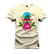 Camiseta Estampada T-Shirt Unissex Premium Boca Derretendo