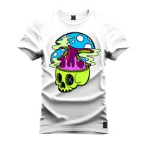 Camiseta Estampada T-Shirt Unissex Premium Caveira Fervendo