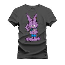 Camiseta Estampada T-Shirt Unissex Premium Garfield Roxo