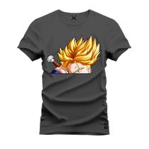 Camiseta Estampada T-Shirt Unissex Premium Goku Mega Saiajim