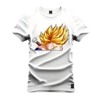 Camiseta Estampada T-Shirt Unissex Premium Goku Mega Saiajim