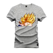 Camiseta Estampada T-Shirt Unissex Premium Goku Mega Saiajim