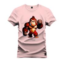 Camiseta Estampada T-Shirt Unissex Premium Gorilinha Nervoso