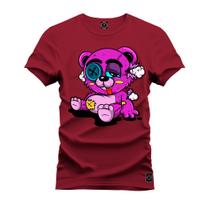 Camiseta Estampada T-Shirt Unissex Premium Urso Amassado
